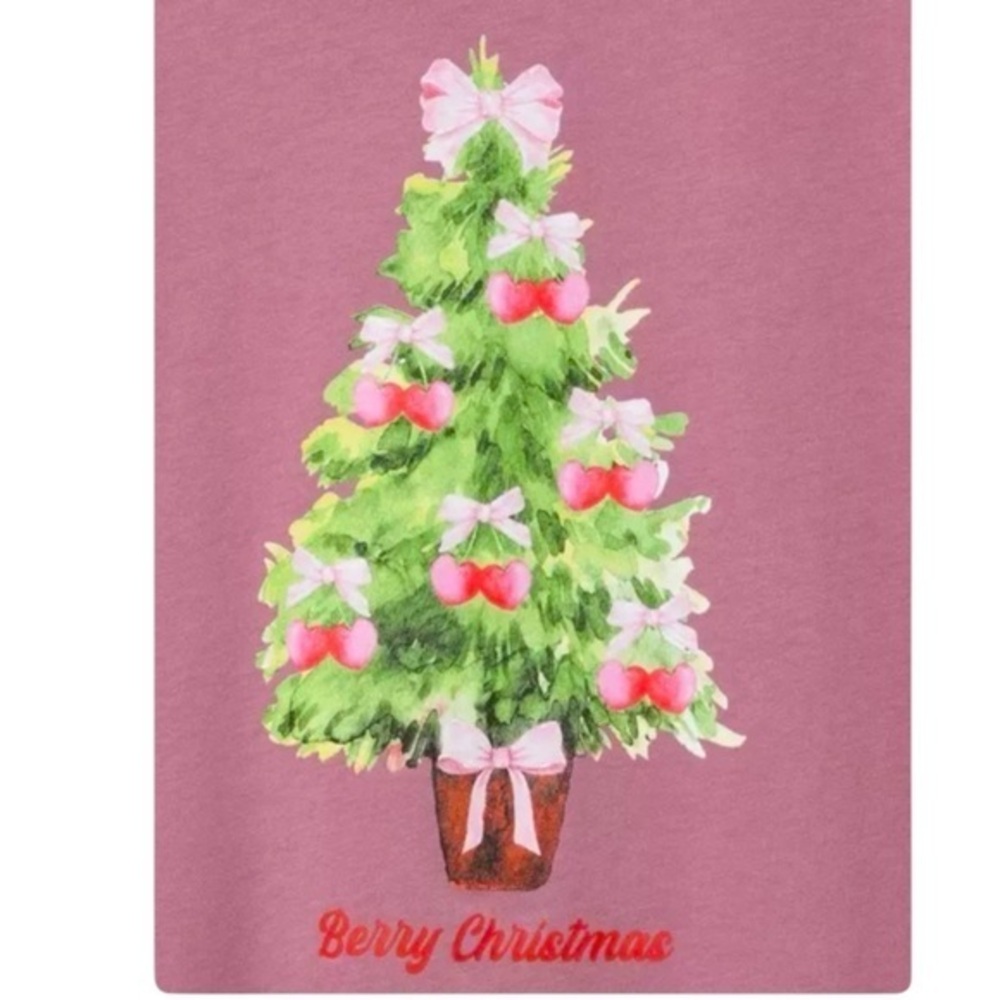 TORRID Berry Christmas Classic Cotton Short Sleeve Crew Tee NWT‎